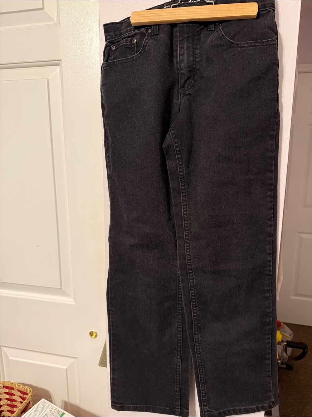 urban pipeline Men's Black Straight Jeans